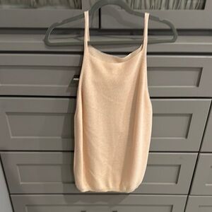 Elegant Cream Sleeveless Top
